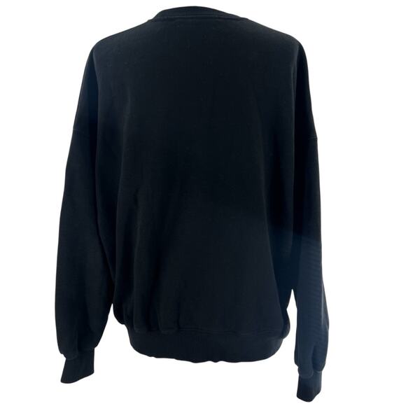 ROTATE Birger Christensen Iris Logo Organic Cotton-Jersey Sweatshirt Sz S - Picture 3 of 7